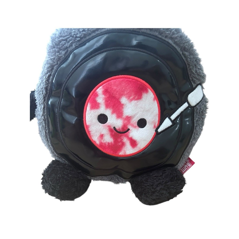 Bum Bumz RANDY The Record Player GroovyBumz 7.5" Plush Vinyl Stuffed Animal‎ NWT